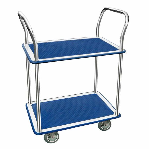 Chariot 2 plateaux tôle emboutie - Charge 200 kg