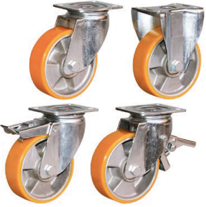 Roulette-polyuréthane-250-a-350 kg-U4R-21B U4R-21B