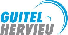 Logo Guitel Hervieu couleur bleu et gris