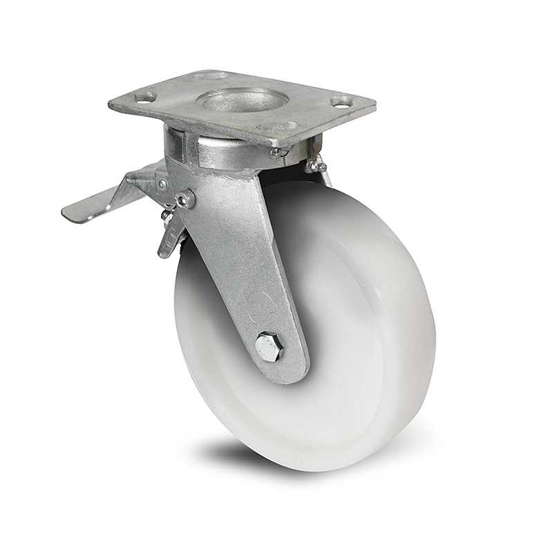 roulette-de-manutention-HP55BD100-78L Roulette à platine – 600 à 1200 kg - à platine pivotante à double blocage, 45, 750, 125, 177, 52, 150x110, 13, à billes, 105x80