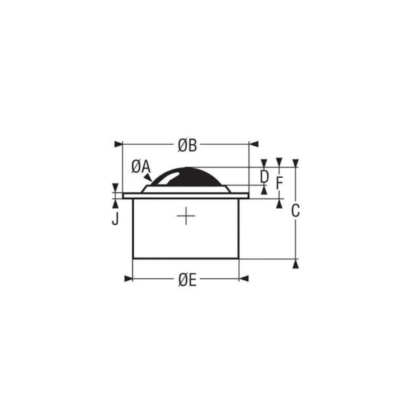 Billes à socle cylindrique épaulé – de 5 à 610 kg