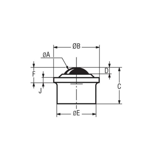 Billes à socle cylindrique épaulé – de 10 à 55 kg