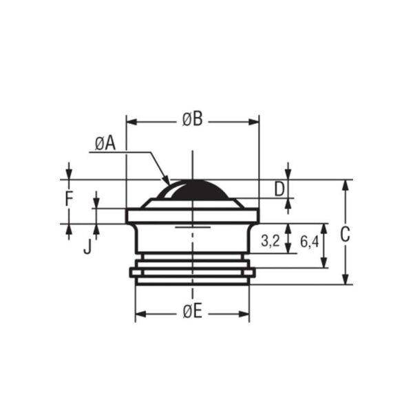 Billes à socle cylindrique épaulé – de 10 à 55 kg