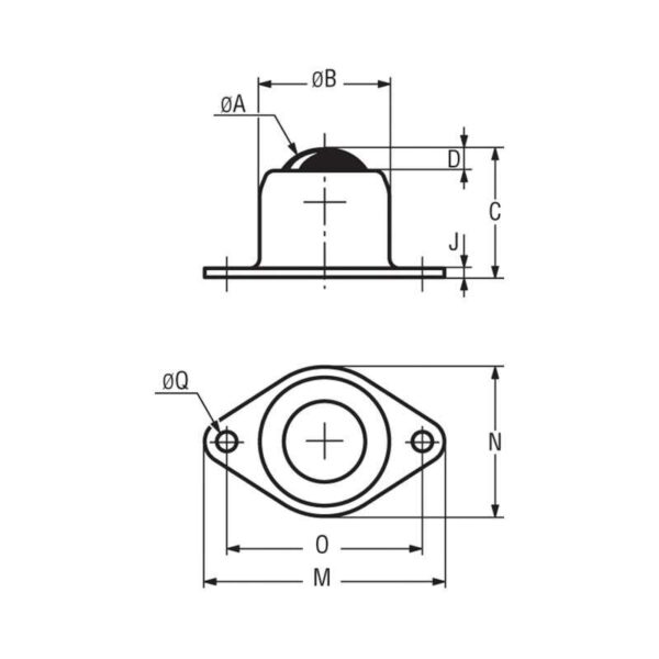 Billes à platine oblongue – de 20 à 50 kg